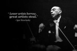 Trouver l'inspiration: citation Igor Stravinsky